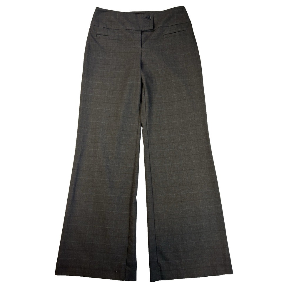 Ann Taylor Women's 4‎ Black Curvy Wide Leg Trousers Career Office Preppy Dressy